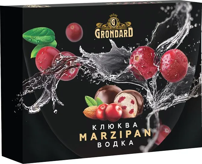 TM Grondard       (10186) Конфеты глазированные Марципановые Клюква и Водка, 98г  в Старом Осколе