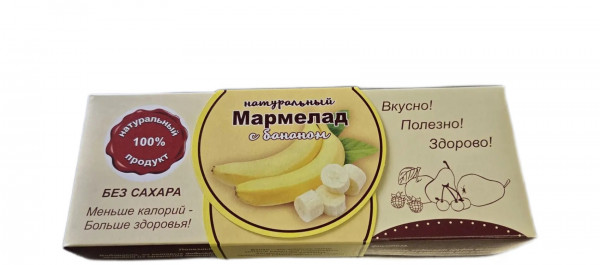 №2 Мармелад натуральный "Банан" 140г  в Старом Осколе