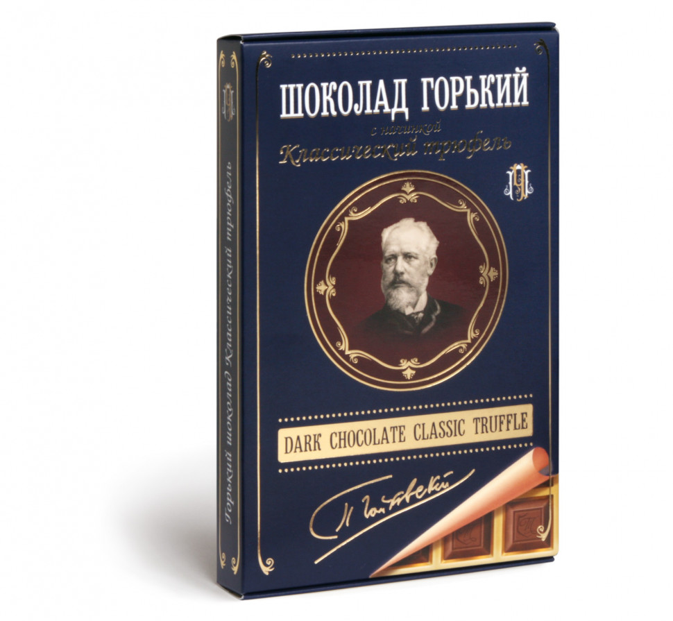  Фабрика Томер  Горький шоколад ТРЮФЕЛЬ классический (Чайковский), 112г в Старом Осколе