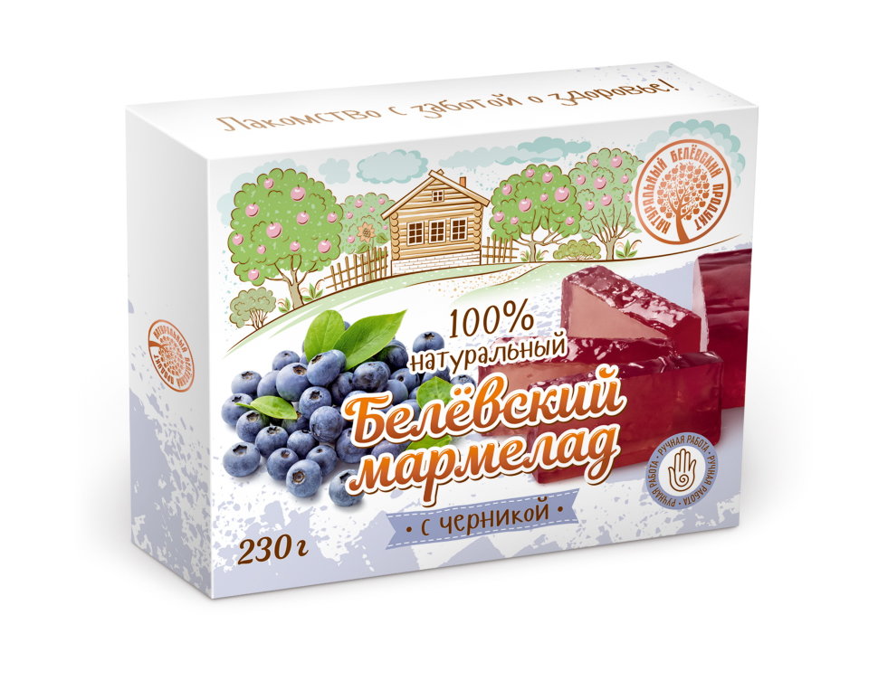  Мармелад белевский "Черника" 230г в Старом Осколе
