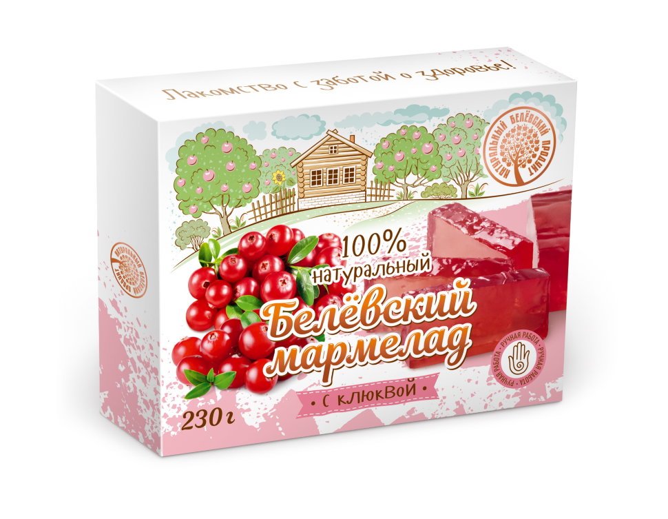  Мармелад белевский "Клюква" 230г в Старом Осколе